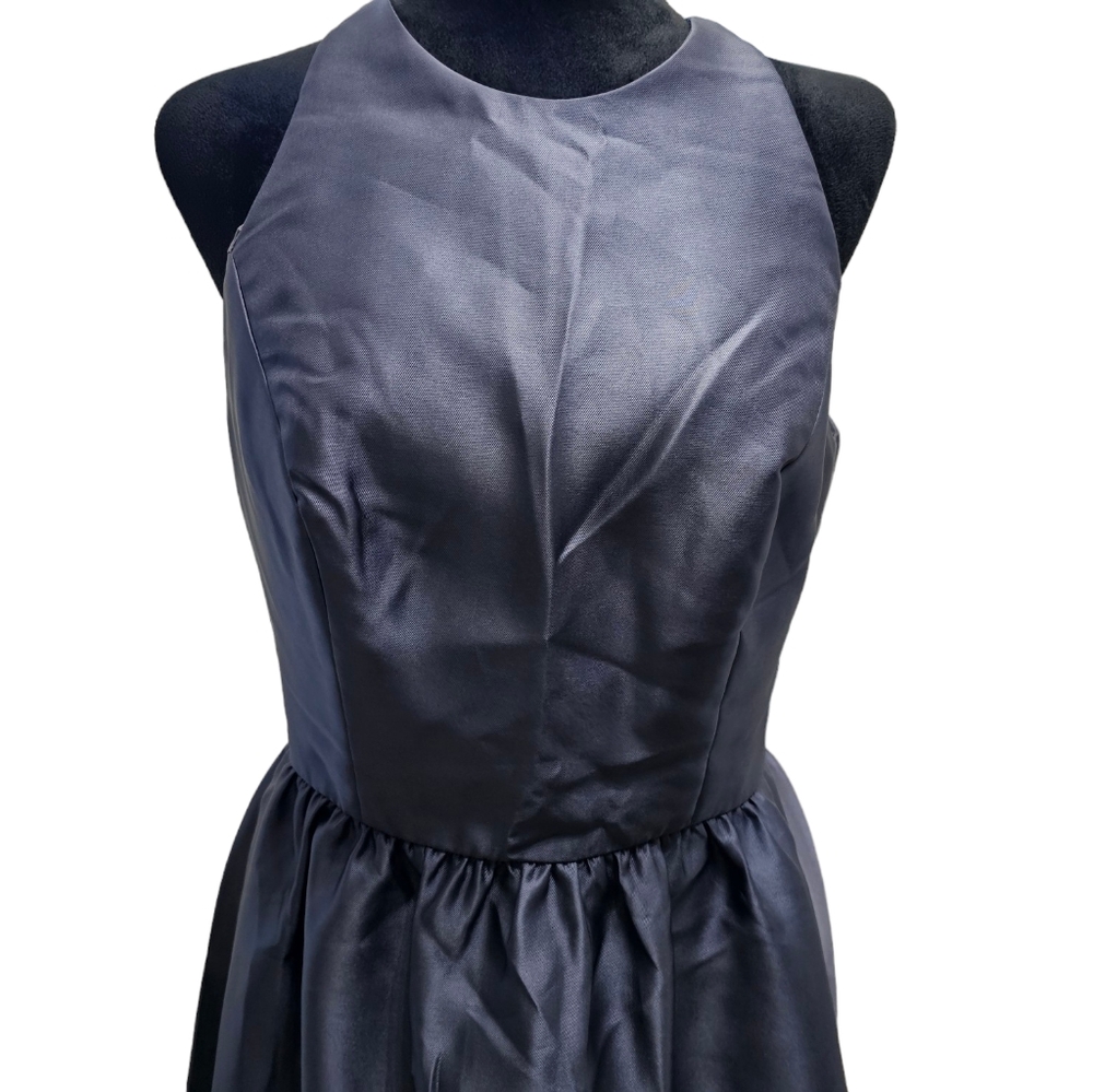 Alfred Sung Keyhole Back Satin Maxi Dress Sample 10 - Picture 4 of 10